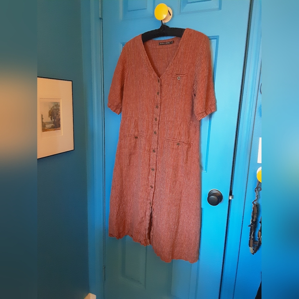 Gudrun Sjoden Striped Button Dress